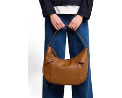 Tom Tailor - TTBECA M Buideltas met ritsdetails - Maat ONESIZE - cognac / brandy