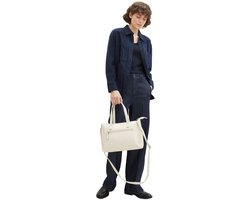 Tom Tailor - TTELIS M draagtas met logo-reliëf - Maat ONESIZE - off white / off white