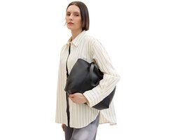 Tom Tailor - TTELIS M draagtas met logo-reliëf - Maat ONESIZE - schwarz / black