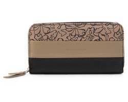 Tom Tailor - TTELLEN Portemonnee met colour-blocking - Maat ONESIZE - flower black