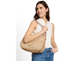 Tom Tailor - TTLYSA SUMMER M buideltas met mix van materialen - Maat ONESIZE - camel / camel nature