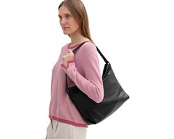 Tom Tailor - TTNICOLINA M Schoudertas met materiaalmix - Maat ONESIZE - mixed black