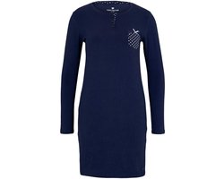 TOM TAILOR Vienna Dames Nachthemd lange mouw - Blauw