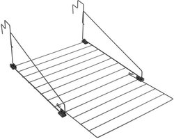 Tomado - Droogrek Den Haag - Ophangen aan radiator, deur, douchewand of balkon - 9 meter Drooglengte - 5 jaar garantie - Matzwart