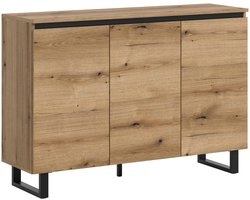 Tomasa ladekast Evoke Oak NB Zwart - 36x120x84cm