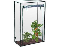 tomatenkas - 150 x 100 x 50 cm - tuin & balkon - foliekas - staal & PVC folie - doorzichtig