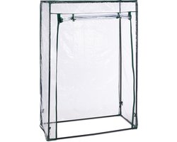 tomatenkas - met deur - 150 x 100 x 50 cm - pvc - staal - foliekas - transparant