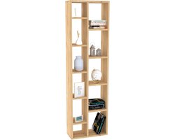 Tomi Boekenplank | 100% MELAMINE | Saffier Eiken - Emob - Roomdivider - Bruin - Spaanplaat