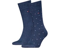 Tommy Hilfiger heren sokken met stippen 2-pack - Jeans - 39-42
