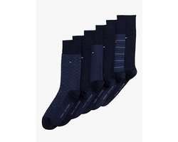 Tommy Hilfiger Herensokken Giftbox 6-Pack Navy