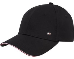 Tommy Hilfiger Pet Zwart Katoen One Size Corporate petten zwart