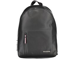 Tommy Hilfiger Zwarte Polyester Rugzak Met Laptopvak