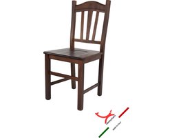 Tommychairs Silvana - Eetkamerstoel - 1 Stuk - Walnoot - Hout