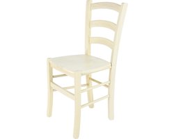 Tommychairs Venice - Eetkamerstoel - 1 Stuk - Wit - Hout