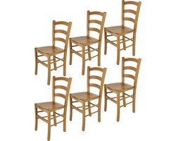 Tommychairs Venice - Eetkamerstoelen - Set van 6 - Eikenhout