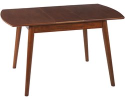 TOMS - Uitschuifbare eettafel - Donkerhout - 100/130 x 80 cm - MDF