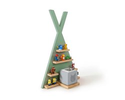 Toniebox rek - 49x69x9 cm - tent - saliegroen