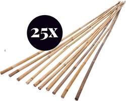 Tonkinstokken 25 stuks van 61 cm | Bamboestokken, bamboe stok, stokken planten, planten ondersteunen, klimstok, mosstok, tuinstokken, bamboekstokken, plantstokken