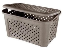 Tontarelli Arianna 45l Rechthoekig Polypropyleen (PP) Taupe wasmand