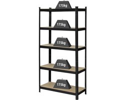 TOOLCRAFT KCT20CP Stellingkast (extra stevig) 175 kg (b x h x d) 90 x 1.8 x 40 cm Metaal, Hardboard Antraciet/zwart Har