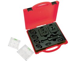 TOOLCRAFT TO-9610284 Ponsinzetstukken Stanzformen: Ø22-34,3mm (Rundes Loch), Quadratische Stanzform:33.5 und 45 mm