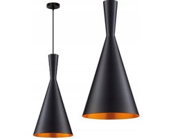 Toolight App079-1Cp Costa B Hanglamp Zwart 38X18,5X38Cm