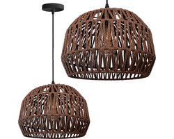 Toolight App1292-1Cp Hanglamp Bruin 30X30X22Cm