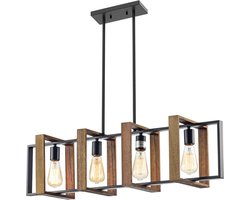 Toolight App1583-4Cp Hanglamp Zwart 25X90X25Cm