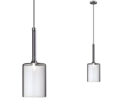 Toolight App1703-1Cp C Hanglamp Grijs 14X8X33,5Cm