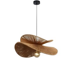 Toolight App1828-1Cp Hanglamp - Zwart Bruin - 58X58X50Cm