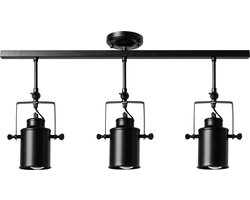 TooLight Hanglamp - 3 Lichtpunten - Draaibaar - Zwart - Modern Industrieel Design