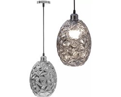 TooLight Moderne hanglamp - geometrisch design - chroom - 20 x 30 cm