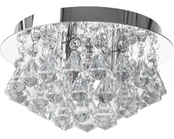 TooLight Plafondlamp - 3 Lichtpunten - Chroom - Modern Design - 25x25x14,5 cm