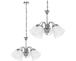 TooLight Vintage hanglamp - 5 lichtpunten - chroom - retro elegantie