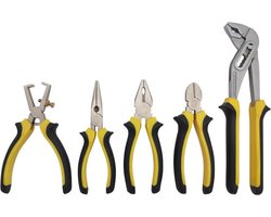 Toolland Complete 5-delige tangenset, essentieel gereedschap voor elke klus