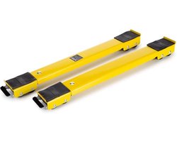 Toolland Uitschuifbare meubelrollers, 2-delig, uitschuifbaar van 44.5 cm tot 70 cm, draagkracht 250 kg