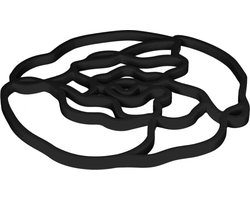 Tools2Cook - Siliconen Onderzetter Peony Black