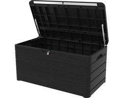 Toomax Dolomiti opbergbox met deksel - 500L - Antraciet - Kunststof - Waterdichte kussenbox voor buiten in de tuin