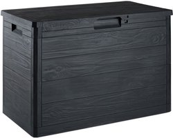 Toomax - Hars opbergdoos 160 liter grijs Woody's 77,5 x 44,5 x 52,7 cm