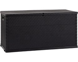 Toomax Rattan opbergbox - 420L - Antraciet - weer- en vorstbestendig - zeer geschikt als kussenbox voor in de tuin
