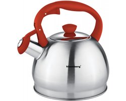 Top Choice - fluitketel - 1,8L - rvs - alle warmtebronnen - Rood