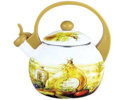 Top Choice - fluitketel - Emaille Geel- 2 liter