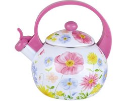 Top Choice - fluitketel - Emaille lilla- 2 liter
