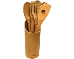 Top Choice - Houten keukenset - 5 delig + houder