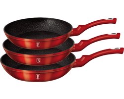 Top Choice - pannenset - 3-delig - Rood