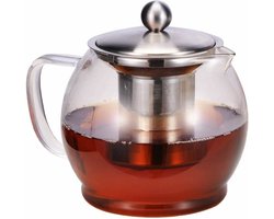 Top Choice - Theekan van glas met filter voor 1.2 liter
