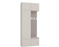 Topeshop HAGA - Halmeubelset - Met kledingkast - Met zitbank - Met wandkapstok