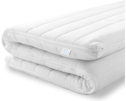 Topmatras - 160x200 - Topper HR Koudschuim - 9cm - Afritsbaar Wasbaar Tijk - Orthopedisch - Anti-allergisch - Medium hardheid - Hybrid - Topdekmatras - Topper Hotel XL - Anti Bacterieel - CertiPUR® en Okoetex gecertificeerd