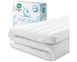 Topmatras - 180x210 - Afritsbaar / Wasbaar - HR Koudschuim - 8 cm - Orthopedisch - Anti-allergisch - Gemiddeld hardheid - Hybrid - Topdekmatras - Topper Hotel XL - Anti Bacterieel - Okoetex gecertificeerd