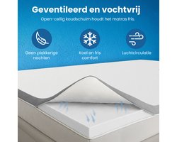 Topmatras - 90x200 - Topper HR Koudschuim - 12cm - Afritsbaar Wasbaar Tijk - Orthopedisch - Anti-allergisch - Zacht - Hybrid - Topdekmatras - Topper Hotel XL - Anti Bacterieel - CertiPUR® en Okoetex gecertificeerd